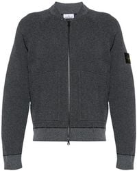 Stone Island - Logo-Patch Zip-Up Cardigan - Lyst