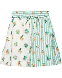 ALÉMAIS - フローラル リネンショートパンツ - Lyst