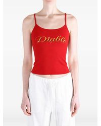 Willy Chavarria - Diablo Cholita Tank Top - Lyst