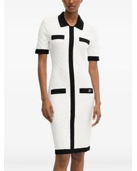 Karl Lagerfeld - Jurk Met Geborduurd Logo - Lyst