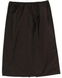 Carven - Pearl-Embellished Gathered Midi Skirt - Lyst
