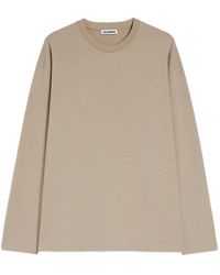 Jil Sander - Long-Sleeve Crew-Neck T-Shirt - Lyst
