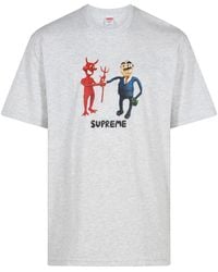 Supreme - Business "ash Grey" T-shirt - Lyst