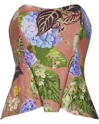 Cara Cara - Top Martin con peplum y estampado floral - Lyst
