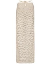 Johanna Ortiz - Soul Embroidered Midi Skirt - Lyst