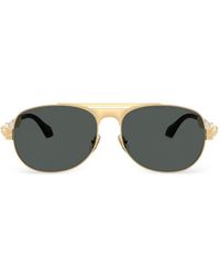 Versace - Clarck Pilot Sunglasses - Lyst