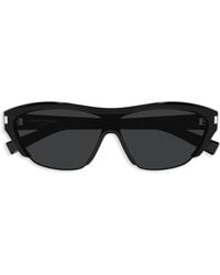 Saint Laurent - Logo-Print Sunglasses - Lyst