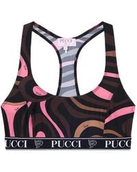 PUCCI - Marmo-Print Sports Top - Lyst