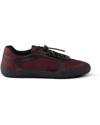 Prada - Speedrock Mesh Fabric Sneakers - Lyst