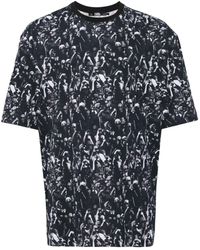 Karl Lagerfeld - T-Shirt aus Bio-Baumwolle mit Print - Lyst