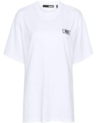 ROTATE BIRGER CHRISTENSEN - Logo-patch Organic-cotton T-shirt - Lyst