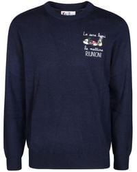Mc2 Saint Barth - Heron Light Embroidered Crew-Neck Sweater - Lyst