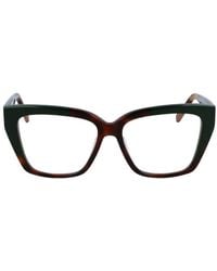 Ferragamo - Cat-Eye Frame Glasses - Lyst