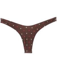 Frankie's Bikinis - Full Moon Polka-Dot Bikini Bottoms - Lyst