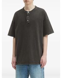 Musium Div. - Button-Detail Oversized T-Shirt - Lyst