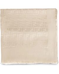 Fendi - Sciarpa Con Logo Ff Jacquard - Lyst