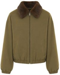 ELEH - Faux-Fur Collar Jacket - Lyst