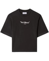 Off-White c/o Virgil Abloh - Slogan-print Cotton T-shirt - Lyst
