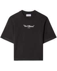 Off-White c/o Virgil Abloh - Slogan-print Cotton T-shirt - Lyst