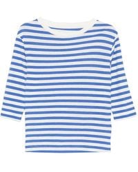 Majestic Filatures - Striped Boat-Neck Top - Lyst
