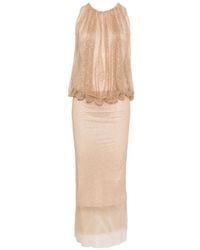 Sportmax - Crystal-Emebllishment Midi Dress - Lyst