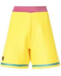 Marni Shorts svasati con ricamo - Giallo