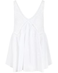 P.A.R.O.S.H. - Cotton Tank Top - Lyst