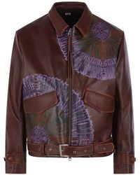KHOKI - Chaqueta Con Estampado Gráfico Y Cinturón - Lyst