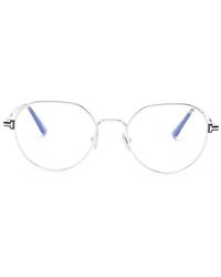Tom Ford - Metal Round Frame Glasses - Lyst