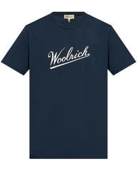 Woolrich - Logo-Print T-Shirt - Lyst