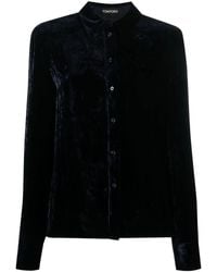 Tom Ford - Blouse Met Fluwelen-Effect - Lyst