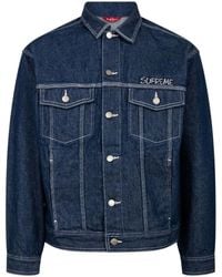 Supreme - X Smurfs Denim Trucker Jacket - Lyst