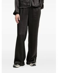 EA7 - Elasticated-Waistband Satin Pants - Lyst