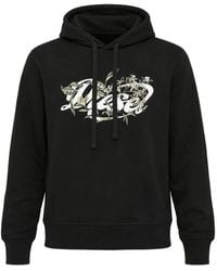DIESEL - Logo-Print Drawstring Hoodie - Lyst