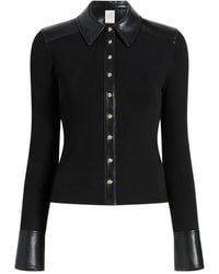 Cinq À Sept - Magali Buttoned Panelled Top - Lyst