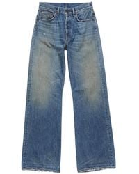Acne Studios - Logo-Patch Straight-Leg Jeans - Lyst