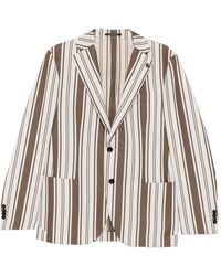 Gabriele Pasini - Striped Single-Breasted Blazer - Lyst