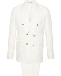 Eleventy - Textured-finish Double-breasted Suit - Lyst