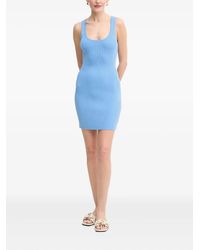 MICHAEL Michael Kors - Ribbed Scoop-Neck Mini Dress - Lyst
