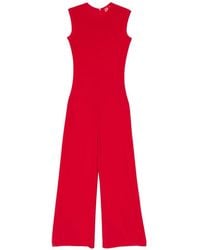 Norma Kamali - Sleeveless Wide-Leg Jumpsuit - Lyst