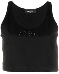 DSquared² - Logo-embellished Crop Top - Lyst