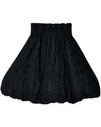 Noir Kei Ninomiya - Crinkled A-line Miniskirt - Lyst
