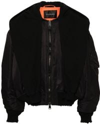 Balenciaga - Logo-Tag Bomber Jacket - Lyst