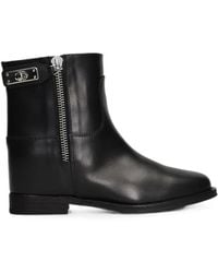 Via Roma 15 - Zip-Fastening Internal Wedge-Heel Ankle Boots - Lyst