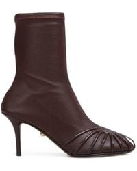 ALEVI - Karen Fan-Detail Ankle Boots - Lyst