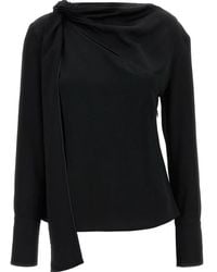 Givenchy - Bow-Detail Draped Blouse - Lyst