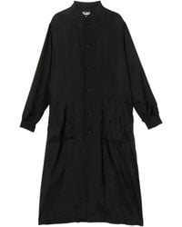 COMME DES GARÇON BLACK - Logo-Print See-Through Coat - Lyst
