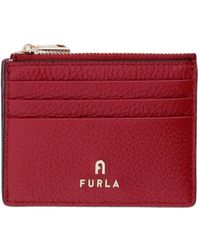 Furla - Logo-Plaque Leather Cardholder - Lyst