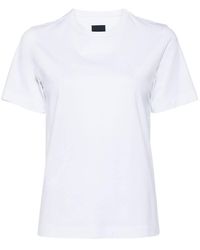 Juun.J - Slogan-embroidered Crew-neck T-shirt - Lyst