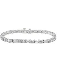 Jewels Aficionado - 18K Emerald-Cut Diamond Bracelet - Lyst